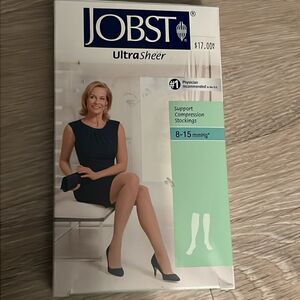 NIB JOBST Ultrasheer SoftFit Knee High 8 15 mmHg Beige Medical Compression Sock